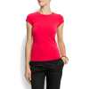 Mango Women's Basic T-shirt Coral - Koszulki - krótkie - $19.99  ~ 17.17€