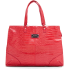 Mango Women's Cocodrile Texture Shopper Handbag Coral - Borsette - $47.99  ~ 41.22€