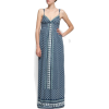 Mango Women's Cotton Printed Long Dress Navy - Dresses - $64.99  ~ £49.39