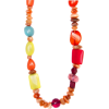 Mango Women's Coulored Stones Necklace Orange - ネックレス - $49.99  ~ ¥5,626