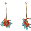 Mango Women's Couloured Long Earrings Coral - Orecchine - $19.99  ~ 17.17€