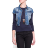 Mango Women's Distressed Denim Bolero Medium Denim - Bolero - $49.99 