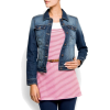 Mango Women's Distressed Effect Denim Jacket Dark Denim - Jacket - coats - $79.99  ~ £60.79