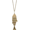 Mango Women's Fish Necklace Silver - Necklaces - $19.99  ~ £15.19
