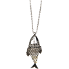 Mango Women's Fish Necklace Silver - Halsketten - $19.99  ~ 17.17€