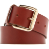 Mango Women's Leather Belt Chocolate - Belt - $39.99 