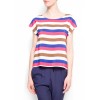 Mango Women's Multicolor Striped Top Azul - Camiseta sem manga - $39.99  ~ 34.35€