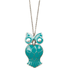 Mango Women's Owl Necklace Turquoise - ネックレス - $19.99  ~ ¥2,250