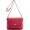 Mango Women's Quilted Handbag Red - ハンドバッグ - $49.99  ~ ¥5,626