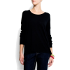 Mango Women's Relaxed-fit Round Jumper Black - Long sleeves shirts - $39.99 
