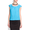 Mango Women's Relaxed-fit Short Sleeves Blouse Turquoise - Camiseta sem manga - $39.99  ~ 34.35€