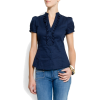 Mango Women's Short Sleeves Shirt Navy - Shirts - $29.99 