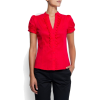 Mango Women's Short Sleeves Shirt Red - Shirts - $29.99 