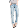 Mango Women's Skinny Ripped Jeans Light Denim - Traperice - $59.99  ~ 51.52€