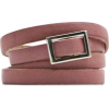 Mango Women's Slim Leather Belt Pink - ベルト - $19.99  ~ ¥2,250