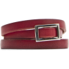 Mango Women's Slim Leather Belt Red - Belt - $19.99 