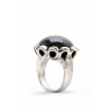 Mango Women's Stone Encrusted Ring Black - Obroči - $9.99  ~ 8.58€