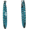 Mango Women's Strass Earrings Turquoise - Earrings - $19.99 