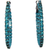 Mango Women's Strass Earrings Turquoise - Uhani - $19.99  ~ 17.17€