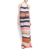 Mango Women's Striped Long Dress Navy - Dresses - $99.99 