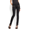 Mango Women's Zip Pockets Jeans Black Denim - Dżinsy - $39.99  ~ 34.35€