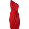 Mango red one shoulder dress - Платья - 