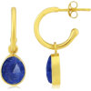 Manhattan Gold & Lapis Lazuli Interchang - Серьги - 