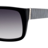 Marc by Marc Jacobs MMJ096/S Sunglasses - 0BU8 Black Black White (JJ Grey Gradient Lens) - 57mm - Sunglasses - $127.27 