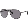 Marc by Marc Jacobs MMJ301S Aviator Sunglasses,Black Ruthen Frame/Gray Lens,One Size - Sunglasses - $127.27 
