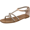 Marc by Marc Jacobs Women's Caprice 615182 Crystal Flat Sandal Nude - Sandals - $116.99 