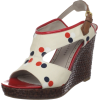 Marc by Marc Jacobs Women's Gommone 615994 Fabric Dot Wedge Cream - Sandálias - $139.89  ~ 120.15€