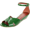 Marc by Marc Jacobs Women's Wedge Sandal Green Patent - Sandals - $177.45 