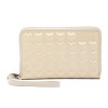 Marc Jacobs Seashell Iridecent Leather Embossed Hearts Wingman Wristlet Wallet - Hand bag - $129.50 