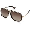Marc Jacobs sunglasses (MARC-265-S 807/HA) Gold - Shiny Black - Brown grey black Gradient lenses - Eyewear - $182.36 