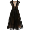 Marchesa Black Glitter Dress - Obleke - 