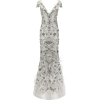 Marchesa Crystal-Embellished Tulle Colum - Obleke - 