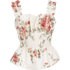 Marchesa Embroidered Taffeta Bustier Top - Camisas - 