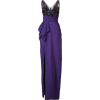 Marchesa Notte embellished pleated dress - Haljine - 