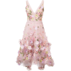 Marchesa Notte floral-appliquéd dress - Vestiti - 