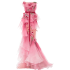 Marchesa Ombre Tiered Silk Organza Gown - ワンピース・ドレス - 