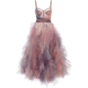 Marchesa Pastel Tulles Dress - Obleke - 