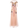 Marchesa floral-appliquéd gown - sukienki - 