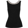 Marchess Black Embellished Top - Camicie (corte) - 
