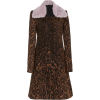 Marina Moscone Printed Wool-Blend Coat - Jaquetas e casacos - 