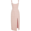 Markarian Pink and Gold Dress - sukienki - 