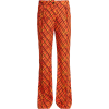 Marni tartan print flared trousers - Capri hlače - 