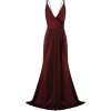 Marsala Party Dress - Dresses - 