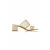 Martina Leather and Mesh Slides by Mayam - scarpe di baletto - 