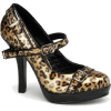 Mary Jane Patent Cheetah Print Platform Pumps - 6 - Shoes - $52.70 