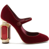 Mary-Jane velvet pumps - Klasični čevlji - 